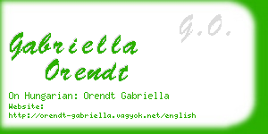 gabriella orendt business card